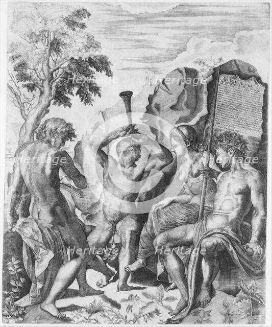 The Competition of Apollo and Marsyas and the Judgment of Midas, 1562. Creator: Giulio Sanuto.