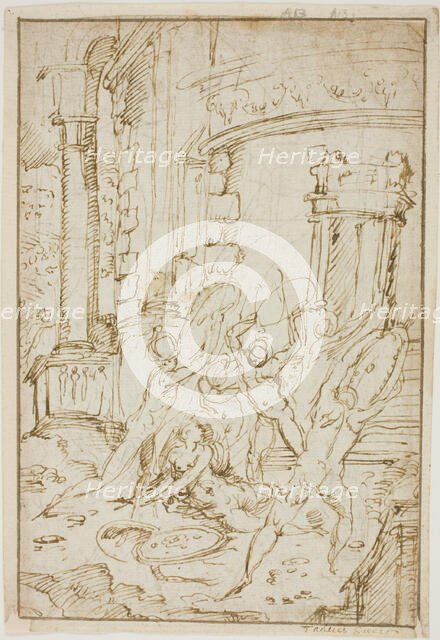 Study for the Rape of the Sabines, 1564/74. Creator: Unknown.