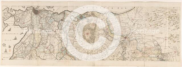 Map of the province of Utrecht (upper part), 1743. Creators: Thomas Doesburgh, Gerard Hoet.