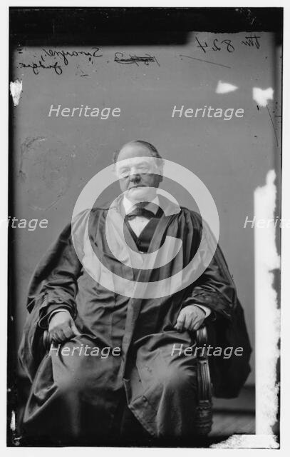 Swayne, Judge (Supreme Court), between 1870 and 1880. Creator: Unknown.