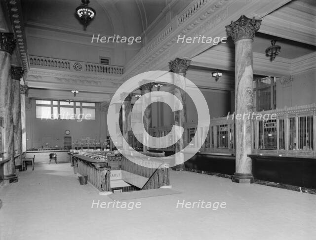Street floor, Old Colony Trust Company, Court Street, Boston, Mass., (1913?). Creator: Unknown.