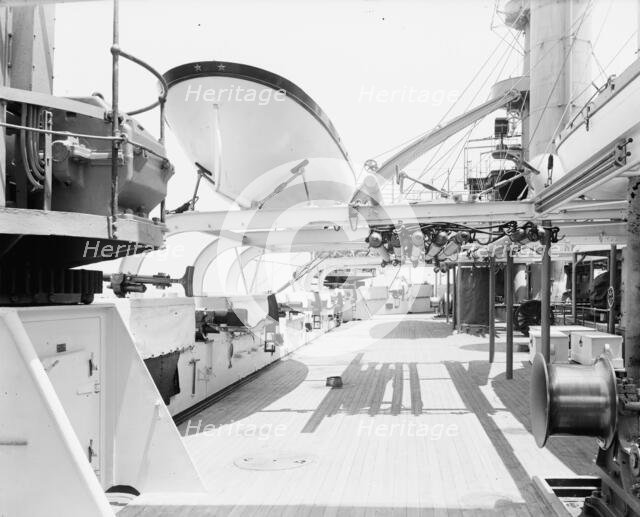 U.S.S. Kentucky, superstructure deck, 1900 or 1901. Creator: Unknown.