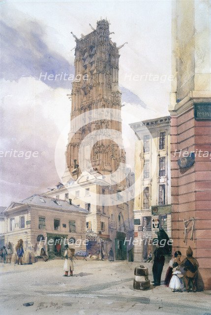 'St Jacques Tower', 1834. Artist: Thomas Shotter Boys