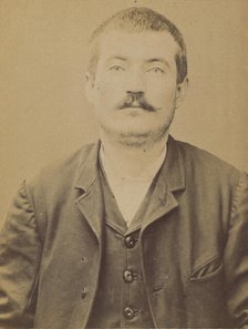 Tardieu. Marius (ou Maurice). 26 ans, né le 15/7/68 à Piolène (Vaucluse). ébéniste. Anarch..., 1894. Creator: Alphonse Bertillon.