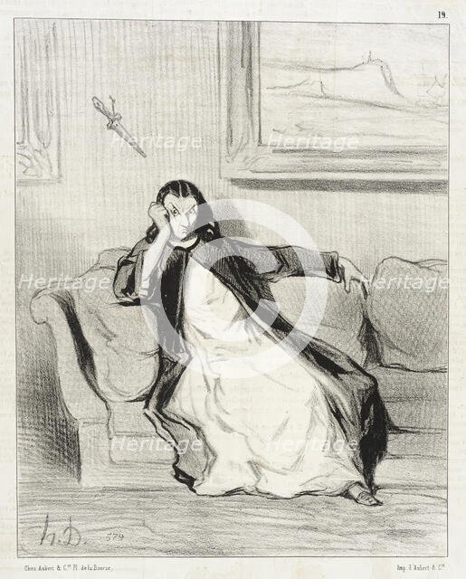 Enfer et damnation!...Sifflée...Siflée!!...Siiiiflée!, 1844. Creator: Honore Daumier.