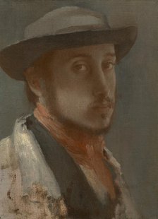 Self-Portrait, 1899. Creator: Edgar Degas.