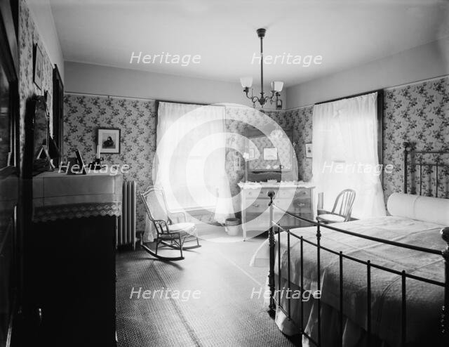 Residence of Albert E. Silk, bedroom, Detroit, Mich., between 1900 and 1910. Creator: Unknown.