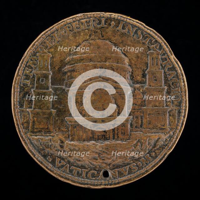 View of Saint Peter's [reverse], c. 1506. Creator: Cristoforo Foppa.