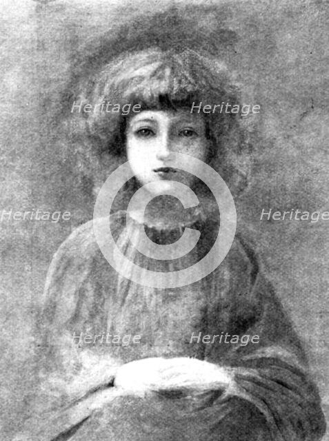 Pictures from the New Gallery: A Child's Head - Philip Burne-Jones, 1895. Creator: Unknown.