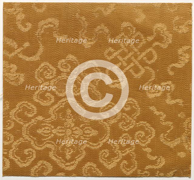 Textile Fragment, 1800s. Creator: Unknown.