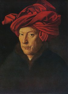 'Portrait of a Man (Self Portrait?)', 1433.  Artist: Jan van Eyck.