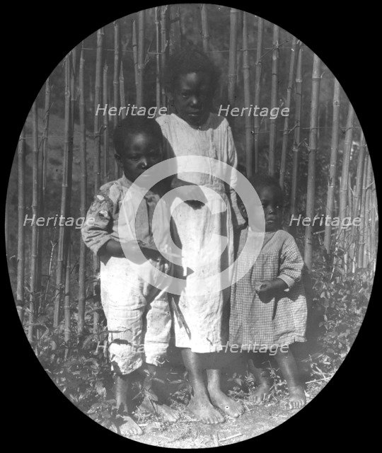 Children near Petrópolis, Brazil, late 19th or early 20th century. Artist: Unknown