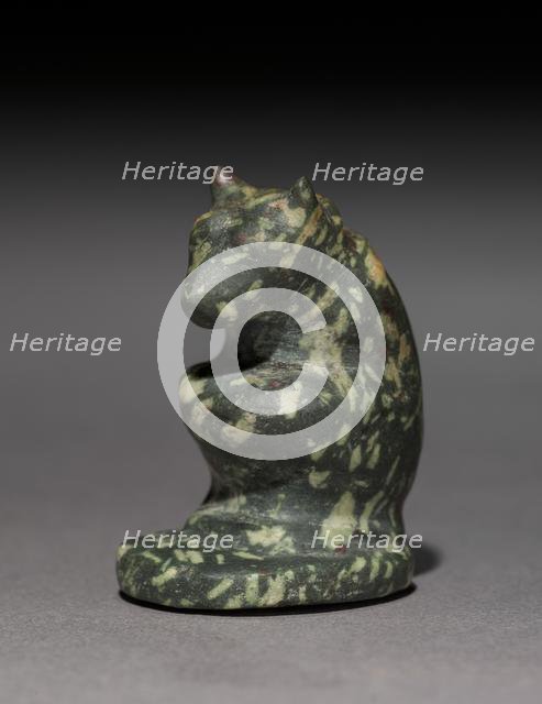 Amulet of a Crouching Bear, 664-332 BC. Creator: Unknown.