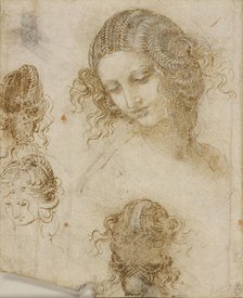 The head of Leda, c1505-1508. Creator: Leonardo da Vinci (1452-1519).