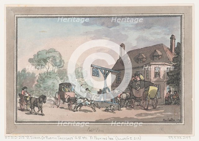 A Posting Inn, 1787., 1787. Creator: Thomas Rowlandson.