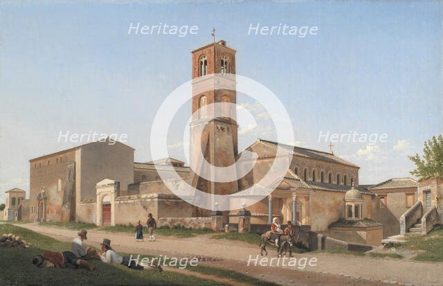 Sant'Agnese fuori le mura, Rome, 1815. Creator: CW Eckersberg.