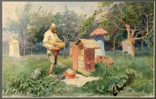 At the bee yard, 1890. Artist: Samokish-Sudkovskaya, Elena Petrovna (1863-1924)