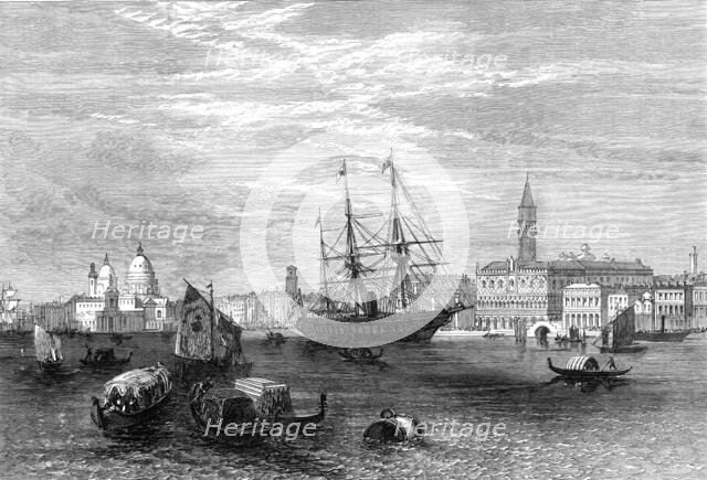 Opening of the new line for the Peninsular and Oriental Company's steamers from Venice, 1872. Creator: Unknown.