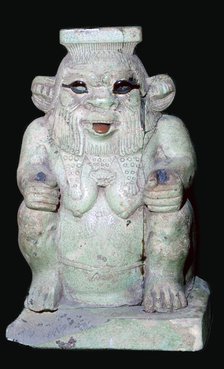 Egyptian statuette of Bes. Artist: Unknown