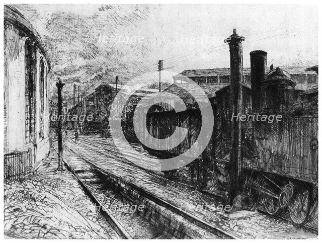 'Gare St Lazare', c1900-1915 (1924). Artist: Charles Heyman