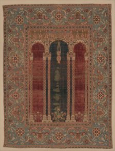 Carpet with Triple-Arch Design, Turkey, ca. 1575-90. Creator: Unknown.