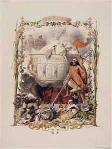 The four main drinks: Punch, 1853. Creator: Adolf Schroedter.