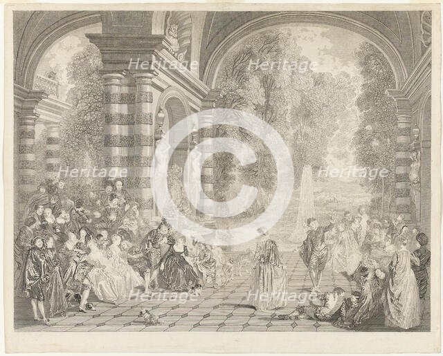 The Pleasures of the Ball, 1730. Creator: Gérard Jean-Baptiste Scotin.