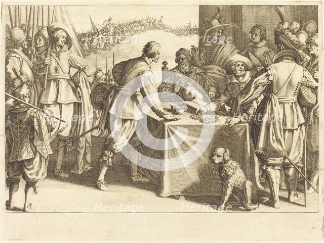 The Hiring of the Troops, c. 1614. Creator: Jacques Callot.