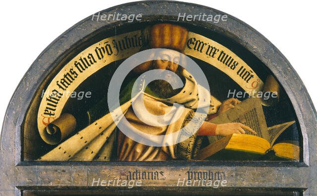 The Ghent Altarpiece. Adoration of the Mystic Lamb: The prophet Zechariah, 1432. Creator: Eyck, Jan van (1390-1441).