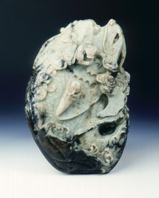 Jade carp turning into dragon pebble, late Ming dynasty, China, 1550-1644. Artist: Unknown