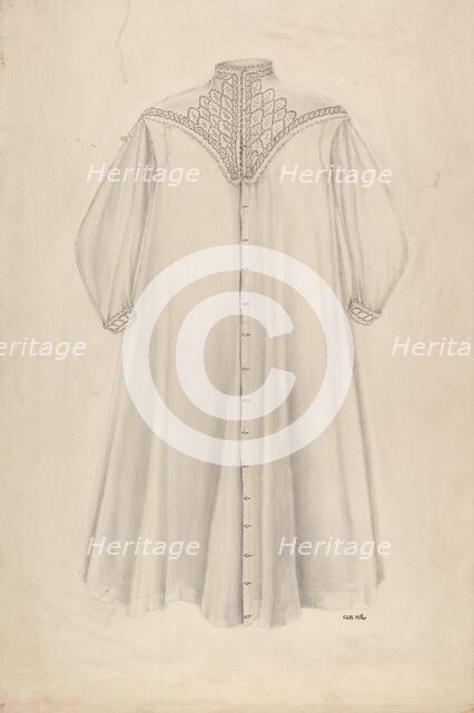 Woman's Nightgown, c. 1938. Creator: Edith Miller.