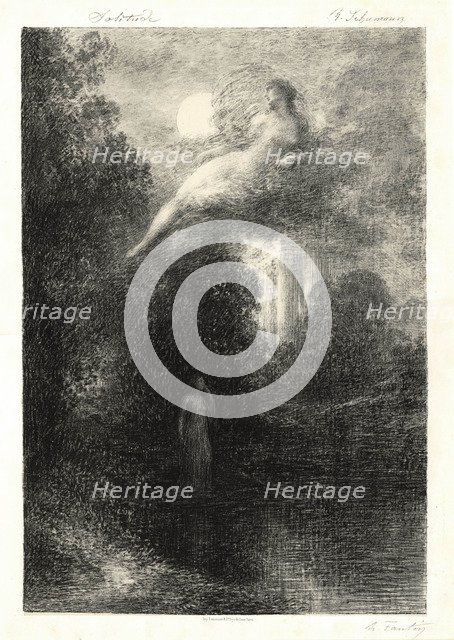 Schumann's melodies: Solitude, 1882.