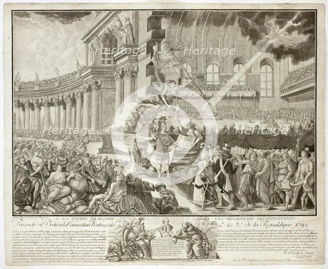 Presenté et dedié a la convention National l'an 2 de la Republique, 1793. Creator: A. Duplessis.