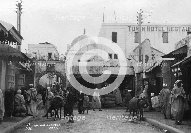 Street scene, Rabat, Morocco, c1920s-c1930s(?). Artist: Unknown