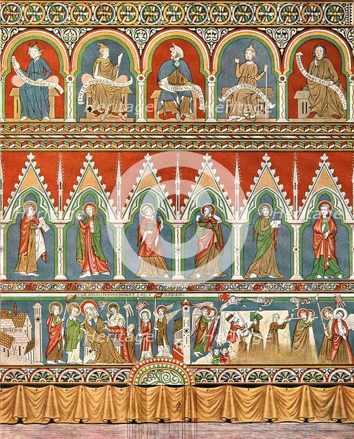 Decoration in Stora Råda Old Church, Västra Götaland, Sweden, (1928). Creator: Unknown.