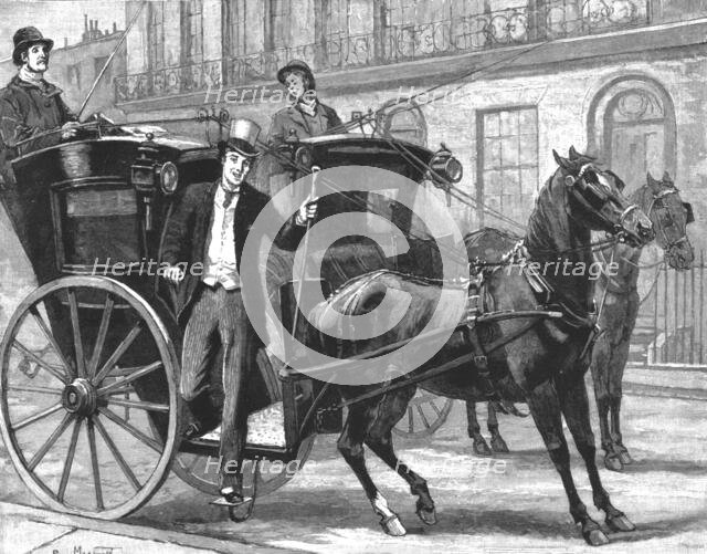 '" Madame Leroux"; By Francis Eleanor Trollope; "Now, then, are these young ladies ready?', 1890. Creator: Percy Macquoid.