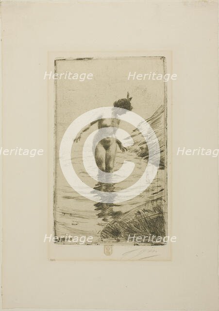 Cercles d'eau II, 1907. Creator: Anders Leonard Zorn.