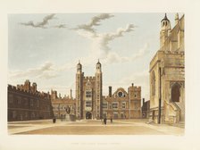 Eton College Great Court, 1816. Creator: Westall, William (1781-1850).