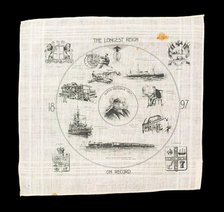 Handkerchief, British, 1897. Creator: Unknown.