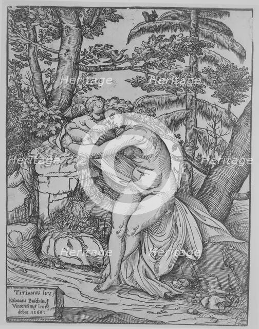 Venus and Cupid, 1566., 1566. Creator: Nicolo Boldrini.