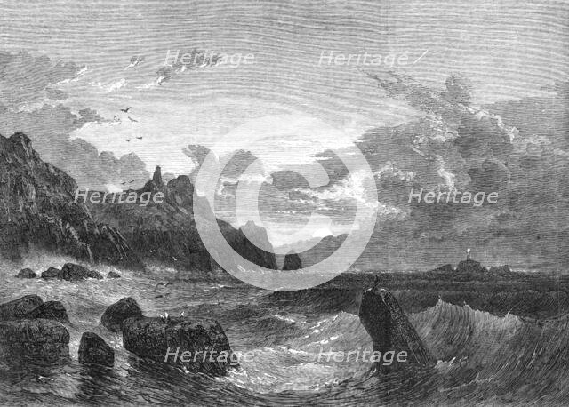 "The Land's-End: Sunset Before A Stormy Night" by S. P. Jackson..., 1865. Creator: Unknown.