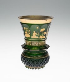 Vase, Bohemia, c. 1830/50. Creator: Bohemia Glass.
