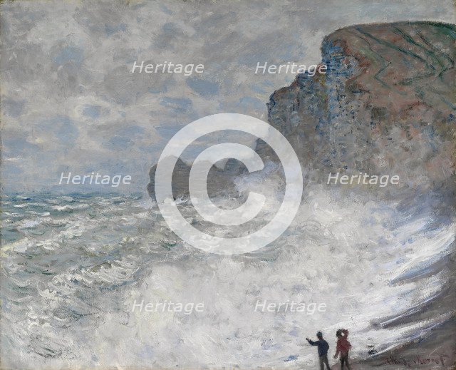 Rough weather at Étretat, 1883. Artist: Monet, Claude (1840-1926)