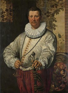 Portrait of a Dutch Admiral of the Fleet, 1570-1610. Creator: Circle of Pieter Pietersz.