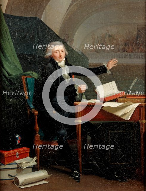 Portrait of Jan Anthony d'Averhoult (1756-1792), 1792. Artist: Boilly, Louis-Léopold (1761-1845)