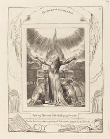 Job's Sacrifice, 1825. Creator: William Blake.