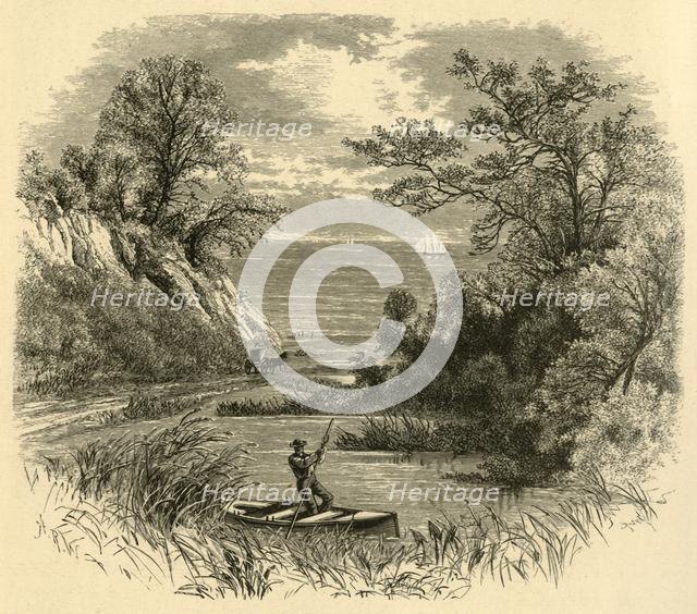 'Glimpse of Lake Michigan', 1874.  Creator: Alfred Waud.