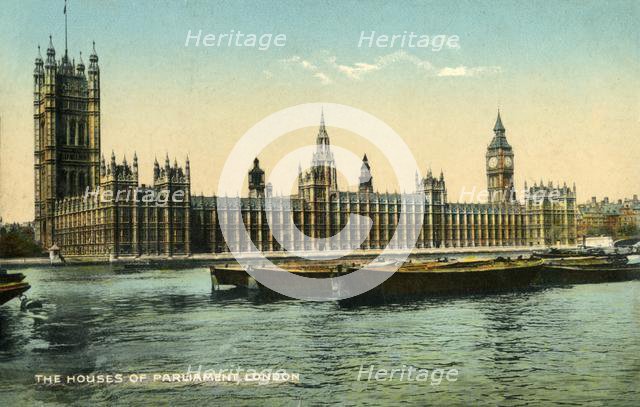The Houses of Parliament, London, 1925. Creator: Unknown.
