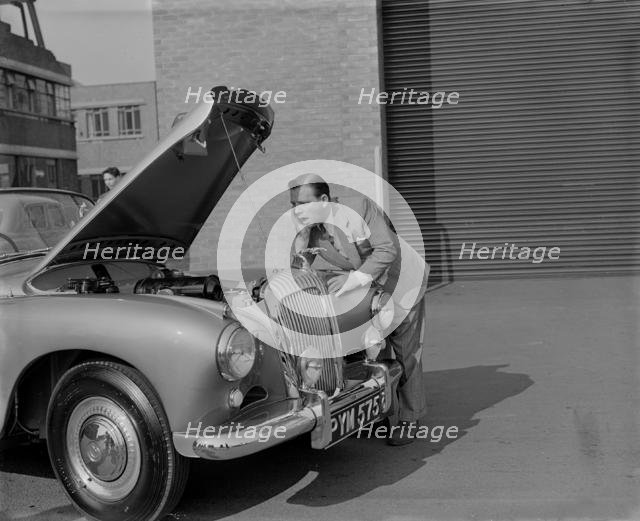 1955 Daimler Conquest Roadster by Hooper used in Norman Wisdom film "Up in the World". Creator: Unknown.