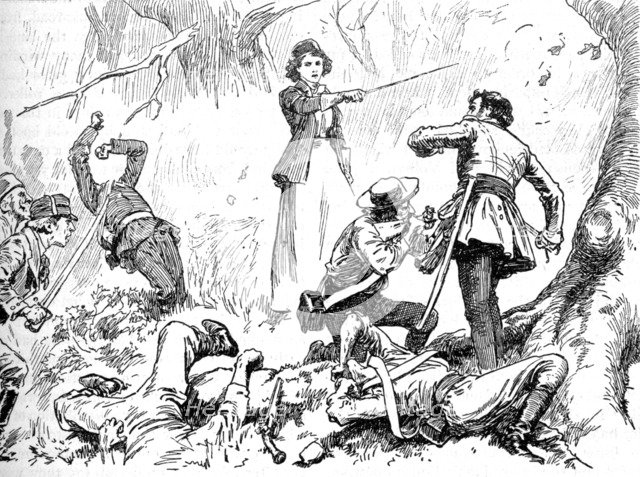 'Among The Insurgents Was A Young Lady', 1902. Artist: Unknown.